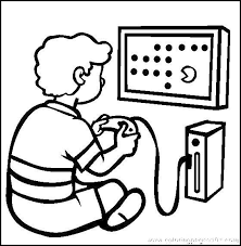 You want to color your favorite video games character? Online Coloring Pages Video Games Coloring Boy Playing Video Games Games