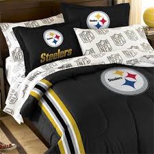 5pc Nfl Steelers Bedding Set Pittsburgh Football Comforter Sheets Twin Bed By Nfl 91 55 Genuine Licens Steelers Bedroom Sports Bedding Pittsburgh Steelers