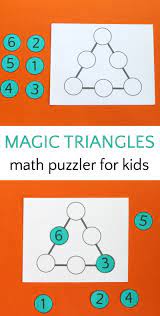 Check spelling or type a new query. Magic Triangle Math Puzzle For Kids