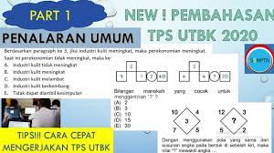 Prediksi soal tps 2021 + pembahasan. Pembahasan Soal Tps Utbk Terbaru 2020 Penalaran Umum Tes Potensi Skolastik Utbk Part 1 Youtube