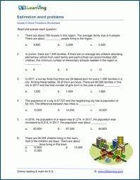5th grade equivalent fractions and converting fractions worksheets. Estimating And Rounding Word Problem Worksheets For Grade 5 K5 Learning