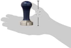 Cool iron front and reverse. De Longhi Dlsc058 Coffee Tamper Stainless Steel With Wooden Handle Blue Silver Amazon De Home Kitchen