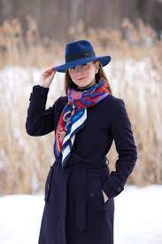 Maison Michel Hat And Hermes Shawl Hermes Hermescarre Shawl Hermesshawl Scarf Knotting Cash Hermes Scarf Outfit How To Wear Scarves Ways To Wear A Scarf