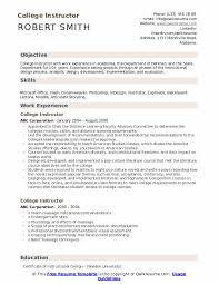 The curriculum vitae, also known as a cv or vita, is a comprehensive statement of your educational background, teaching, and research experience. College Instructor Resume Samples Qwikresume