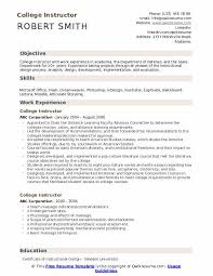 This guide is designed to help those putting together a cv for an academic post to ensure they cover all the relevant information a potential employer of academics will need to see. College Instructor Resume Samples Qwikresume
