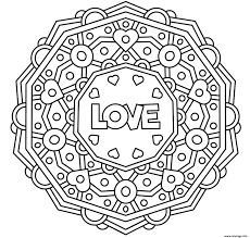 Maybe you would like to learn more about one of these? Coloriage Mandala Amour Coeur St Valentin Adulte Jecolorie Com