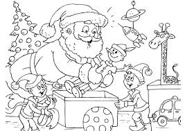These alphabet coloring sheets will help little ones identify uppercase and lowercase versions of each letter. Coloring Page Santa Claus With Elves Free Printable Coloring Pages Img 23389