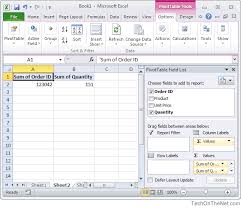 Ms Excel 2010 How To Create A Pivot Table