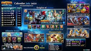 Empires and puzzles max buildings. Harmonogram Zadan I Wydarzen Na Lipiec 2021 English Version Empiresandpuzzles Pl