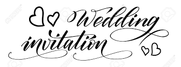 Create custom wedding invites to impress your loved ones. Wedding Calligraphy Wedding Invitation Clipart