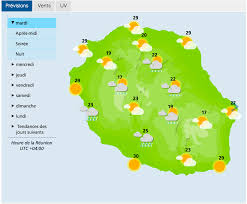 La vitesse du vent devrait osciller aux alentours des 16 km/h. Meteo A La Reunion Habiter La Reunion