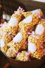Sea Salt And Caramel Popcorn In 2020 Popcorn Wedding Favors Popcorn Wedding Candy Wedding Favors