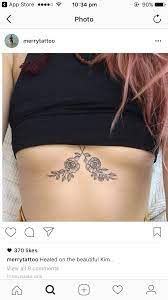 Rose Tattoo Sternum By Merrytattoo Simplistic Tattoos Tattoos Piercing Tattoo