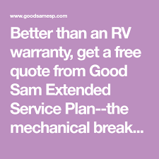 Good sam extended service plan is a true mechanical breakdown insurance policy, not a warranty. Pin On Rving
