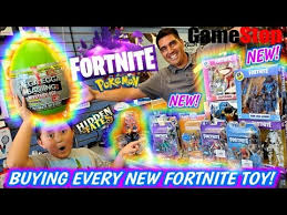 How do you drop items in fortnite? Hunting For New Toys At Gamestop Buying Every New Fortnite Toy In The Store New Cards Huge Haul Youtube
