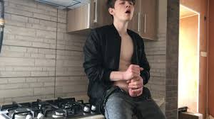 STEP SON Jerking OFF when his DADDY NOT IN HOME (23cm)  HUGE LOAD 