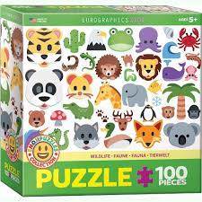 Eurographics the solar system 100 piece jigsaw puzzlesize: Eurographics Inc Emoji Puzzle Wildlife Animals 100 Piece Jigsaw Puzzle Target