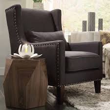 Weston Home St Alden Living Room Linen Accent Chair With Matching Throw Pillow Light Brown Walmart Com Linen Accent Chairs Chair Armchair