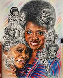 This artwork melted my heart. It's so special to me. Me and my heart...my  joy...my inspiration....Miss you forever Ms. Tyson. 💛💛💛💛 #FanArtFriday  🎨@gretta_alvatattoos