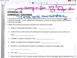 In this physical and chemical properties worksheet, students read a 2 page article, identify 10 changes as physical or chemical characteristics and decide whether 3 combination of objects are chemical or physical mixtures and explain why. Physical And Chemical Properties Changes Worksheet Walkthrough Youtube