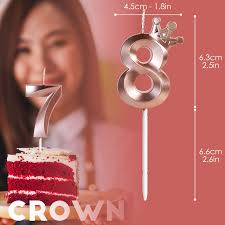 Vela 18 Años Oro Rosa Vela Número 18 Años Rose Gold