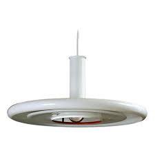 Rare 'tulip' ceiling lamp produced by fog & mørup in denmark brass and opal glass 1950's good vintage condition, with small signs of usage mid century, scandinavian dimensions (w x d x h): 1970s Space Age White Midcentury Danish Ceiling Lamp Optima Hans Due Fog And Morup For Sale At 1stdibs