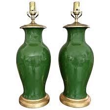 See more ideas about porcelain lamp, lamp, porcelain. Pair Of Chinese Asian Dark Green Porcelain Table Lamps For Sale At 1stdibs