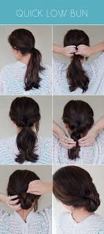 They can either be secured with a hairpiece, a hairnet and bobby pins. Quick Low Bun Pretty Plain Janes