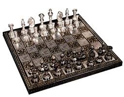 This type of wooden chess set is never made using bleach, dyes or chemicals. Buy 12x12 Inches Chess Board Metal Brass Chess Set With 100 Brass Pieces Chess Home Decorative Chess Online At Low Prices In India Amazon In