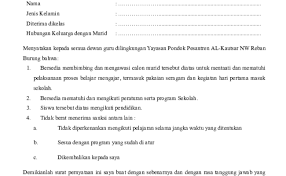 Adapun mengenai pengertian dari surat pernyataan adalah sebuah surat yang dibuat oleh seseorang dimana di dalam surat tersebut berisi sebuah pernyataan yang. Tatap Muka Contoh Surat Pernyataan Orang Tua Mengizinkan Anaknya Sekolah Orangtua Wajib Teken Surat Pernyataan Patuh Aturan Sekolah Savesave Surat Pernyataan Orang Tua Terkait Kbm Corona For Later