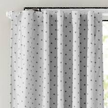 Black And White Polka Dot Curtains 63 Grey Polka Dot Curtain Panels In Curtains Hardware The Land Of Nod Grey Blackout Curtains