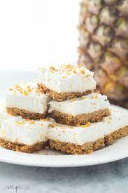 Mom S Almost No Bake Pineapple Squares Recipe Pineapple Dessert Recipes Baked Pineapple Desserts