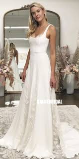 Charming A Line Square Neckline Lace Backless Wedding Dresses Fc2682 Wedding Dresses Simple Wedding Dress Guide Wedding Dresses