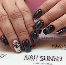 Create your unique design using black nail polish. 50 Dramatic Black Acrylic Nail Designs To Keep Your Style On Point