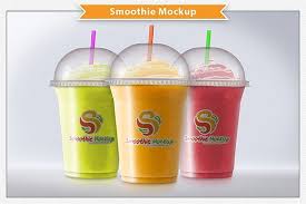 Smoothie Mockup Mockup Brochure Design Template Avocado Smoothie