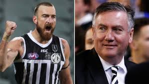 The afl banned port from wearing the club's historic black and white jumper, known as the prison bars guernsey, in saturday night's showdown against adelaide. Collingwood President Eddie Mcguire S Legal Threat Against Port Adelaide S Prison Bars 7news