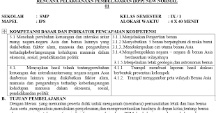 Selengkapnya mengenai perangkat pembelajaran kelas ix untuk jenjang smp dan mts di semester 1 ganjil berikut link unduh secara lengkap untuk rpp ips kelas 9 kurikulum 2013 / k13 revisi 2018 : Rpp Ips Kelas 9 Semester Ganjil Kurikulum 2013 Mgmp Ips Indramayu