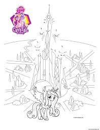 Connect The Dots Crystal Empire My Little Pony Coloring Pages Printable Les coloriages pokemon mandala seront une autre façon de se détendre avec créativité. little pony coloring pages printable