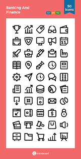 Banking And Finance Icon Pack 50 Line Icons Finance Icons Finance Finance Advice