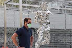 May 27, 2021 · nadal was there for the unveiling with french tennis federation president gilles moretton, tournament director guy forget and jordi diez fernandez, the statue's sculptor. Roland Garros Rafa Nadal Is Made Of Steel In Paris With A Sculpture At Roland Garros Archysport