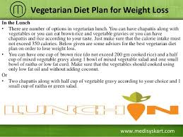 Vegetarian Diet Plan For Weight Loss