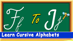 Help your cursive f shine with this cursive f worksheet. Learn How To Write Cursive F G H I J Alphabets Made Easy For Children Youtube