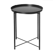 Buy top selling products like manhattan comfort funky avesta table 2.0 and kate and laurel cates side table in white. Metal Gold Modern Nightstand Small Round Table Metal Tray Side Table For Living Room Bedroom Kitchen Dining Room Game And Recreation Room Gold Side Table Living Room Furniture Tables Urbytus Com