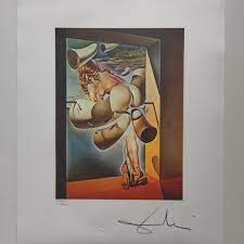Salvador Dali signierte Lithografie Junge Jungfrau - Etsy Schweiz