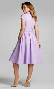 wyraziste sukienki sabina midi lila