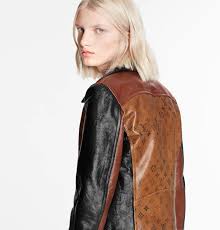 Leather Jacket In 2020 Leather Biker Jacket Louis Vuitton Cropped Biker Jacket