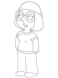 Family guy coloring sheets are excellent for learning how to color within the outlines of a picture while they are fun as well as they allow your kids to play with crayons and coloring pencils. Meg Griffin Family Guy Coloring Page Free Printable Coloring Pages For Kids