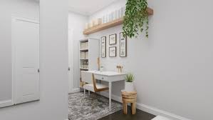 Modern Scandinavian Study Room Design With Exercise Nook By Spacejoy