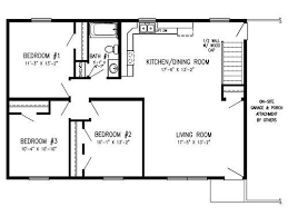Free 3 bedroom ranch house plan with a carport, 1,860 sq. Floor Plans