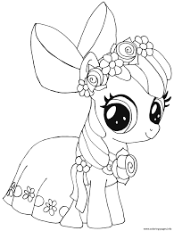 Uncategorized rarity my little pony coloring page for kids free picture of rainbow dash images jack and. Apple Bloom My Little Pony Coloring Pages Printable